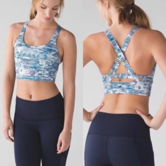 Lululemon Pure Practice Bra Blurry Belle Multi - Picture 5 of 14